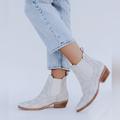 Free People Shoes | Free People Wayward Pointed Toe Western Boot | Color: White | Size: 8.5