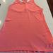 Athleta Tops | Athleta Women Orange Coral Shadow Stripe High Neck Chi Tank Size Xs | Color: Orange | Size: Xs