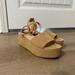 J. Crew Shoes | J. Crew Platform Sandals | Color: Tan | Size: 9.5