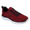 Sneaker SKECHERS "SUMMITS", Herren, Gr. 46, rot, Textil, sportlich, Schuhe, mit gepolstertem Schaftrand, Freizeitschuh, Halbschuh, Schnürschuh