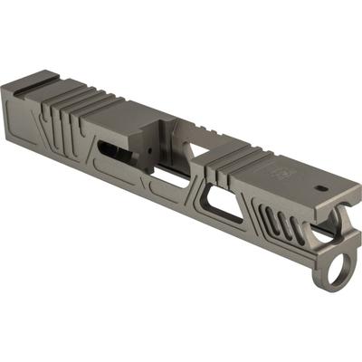 Gun Cuts Cyberpunk Slide for Glock 43/43X No Optic Cut Sniper Gray GC-G43-CYB-SGR-NO
