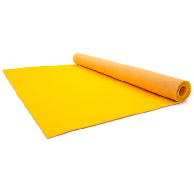 Läufer "PODIUM, Made in Belgium", gelb, B:200cm H:2,6mm L:1300cm, Polypropylen (PP), PRIMAFLOR-IDEEN IN TEXTIL, Teppiche, Breite 200 cm, Nadelfilz, Uni-Farben, ideal für Veranstaltungen Image