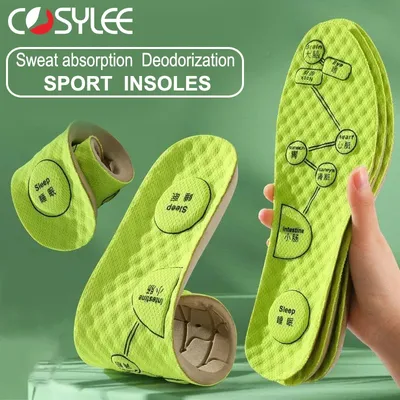 Semelles intérieures d'acupression des pieds pour chaussures absorbant la transpiration dépistolet