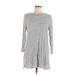 Old Navy Casual Dress: Gray Stripes Dresses - Women's Size Medium