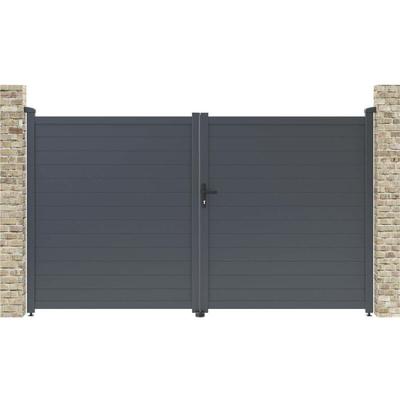 Gartentor aus Aluminium Marc - 299.5 x 180.9 cm - Grau Image