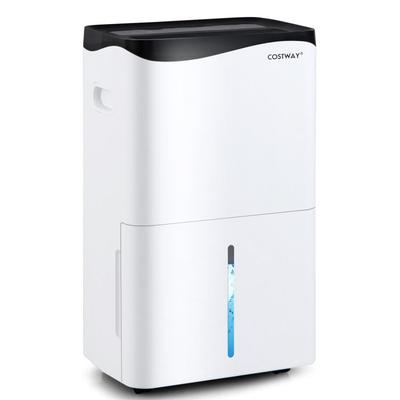 100-Pint Dehumidifier with Smart App and Alexa Control for Home and Basements-White - 15" x 10" x 25" (L x W x H)