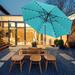 Zenova 10FT Solar Power LED Lights Patio Umbrella