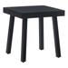 Linon Turner Metal Outdoor Side Table in Black