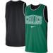 "Men's Nike Kelly Green/Black Boston Celtics Courtside Versus Force Split DNA Performance Mesh Tank Top"