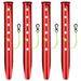 Praeter 23cm 31cm Aluminum U-Shaped Tent Nail Tent Stakes for Outdoor Camping Hiking Beach Snow Peg Sand Peg Tent Accessories