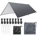iMounTEK Outdoor Waterproof Tent Tarp Hammock Multi-function Raincoat Tent Shelter Sunshade Canopy Beach Camping Tent 9.84ft
