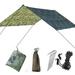 WEPRO Camping Tent Rain Tarp 3 x 3 m Waterproof Ultra-Light UV Sun Protection Backpack