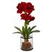 Nearly Natural 24 Amaryllis w/Vase