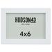 Hudson 43 Gallery Frame - White 4 x 6 Easel Back