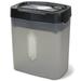 Aurora GB Anti-Jam 12-Sheet Crosscut Paper and Credit Card Paper Shredder 5.2-gallon Translucent Wastebasket Black/Gray