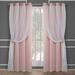 Capreze 1-Piece Grommet Blackout Window Curtain Thermal Insulated Room Darkening Curtain Eyelet Ring Top Window Drape For Living Room Bedroom Lotus Color Width:52 x Length:108