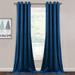 UKAP Blackout Curtain Grommet Drapes UV Protection Curtains Energy Efficient Thick Solid Thermal Insulated Royal Blue W:39 x H:55 / 100cm*140cm