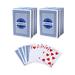 GSE Games & Sports Expert 6 Decks Canasta Playing Card Game Set with Point Values. Classical Poker Size Playing Card for Rummy Game Canasta Card Game Hand & Foot Card Game - Blue