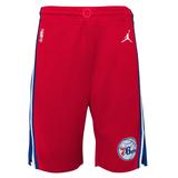 Youth Jordan Brand Red Philadelphia 76ers Statement Edition Swingman Performance Shorts