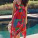 Anthropologie Dresses | Anthropologie Alani Maxi Cover-Up Dress Size S/P Multicolor Nwt | Color: Green/Red | Size: Sp