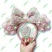 Disney Accessories | Disney Parks Pink Valentine's Day Floral Ears Headband | Color: Pink/White | Size: Os