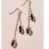 Anthropologie Jewelry | Anthropologie Slate Cosmic Drop Earrings - Nwt | Color: Black/Gray | Size: Os