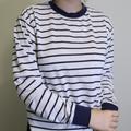 Brandy Melville Tops | Brandy Melville Long Sleeve Striped Top | Color: Blue/White | Size: S