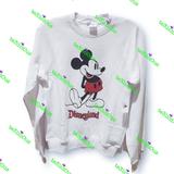 Disney Tops | Disneyland Vintage Mickey Mouse White Pullover Sweatshirt | Color: White | Size: Various