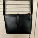 J. Crew Bags | J.Crew Front Snap Crossbody Black Leather Bag | Color: Black | Size: Os