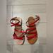 J. Crew Shoes | J. Crew Strappy Sandals | Color: Red | Size: 8