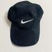 Nike Accessories | 5/$25 Nike Swoosh Kids Black Cotton Baseball Cap Hat Adjustable 4-7 | Color: Black/White | Size: 4-7