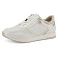 Sneaker TAMARIS Gr. 37, weiß (offwhite, kombiniert) Damen Schuhe Sneaker mit herausnehmbarer Innensohle, Freizeitschuh, Halbschuh, Schnürschuh