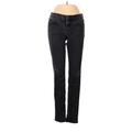 Ann Taylor LOFT Jeans - Low Rise Skinny Leg Denim: Black Bottoms - Women's Size 25 - Black Wash