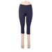 Human Performance Engineering Active Pants - Low Rise Skinny Leg Cropped: Blue Activewear - Women's Size Medium