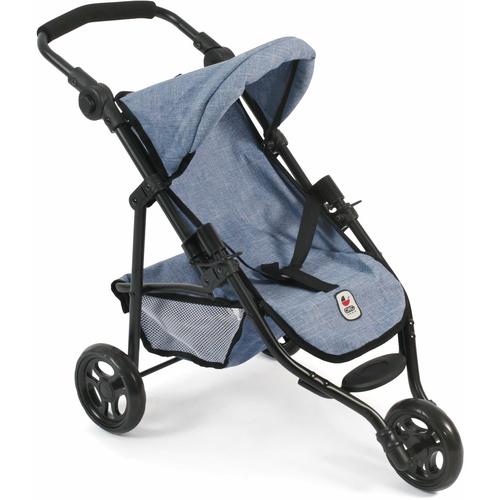 Puppenbuggy CHIC2000 ""Jogging-Buggy Lola, Blau"" Puppenwagen blau Kinder mit klappbarem Verdeck