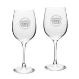 Emporia State Hornets Primary Logo 16oz. Two-Piece Traditional White Wine Glass Set