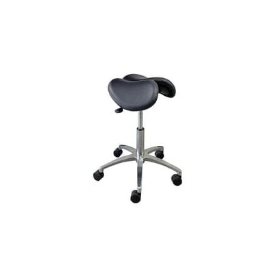 Healthcare 300 Lbs. Capacity Split Seat Saddle Stool - 22" - 29" Seat Height