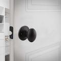 Design House Egg Passage Hall/Closet Door Knob Brass in Black | 2.6 H x 6 W in | Wayfair 779173