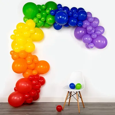Kit de ballons en arc-en-ciel pour enfants décoration de fête d'anniversaire décor de carnaval