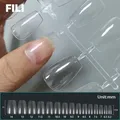 Capsules artificielles N64.Capsule Gel X Tips Amande Cercueil Carré Acrylique Faux