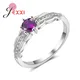 Bague femme Style romantique avec cristal Zircon cubique 925 argent Sterling femmes bagues de