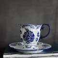 Jingdezhen – tasse à lait européenne en porcelaine bleue et blanche vaisselle en céramique tasse à