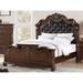 Bloomsbury Market Vision Platform Bed Wood & /Upholstered/Faux leather in Brown | 68 H in | Wayfair 5893632A6B2D4CECA822192A5F20615A