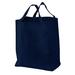 Port Authority PAB100 Ideal Twill Grocery Tote Bag in Navy Blue size OSFA | Cotton