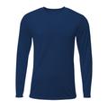 A4 A4N3425 Men's Sprint Long Sleeve T-Shirt in Navy Blue size Small | Polyester N3425