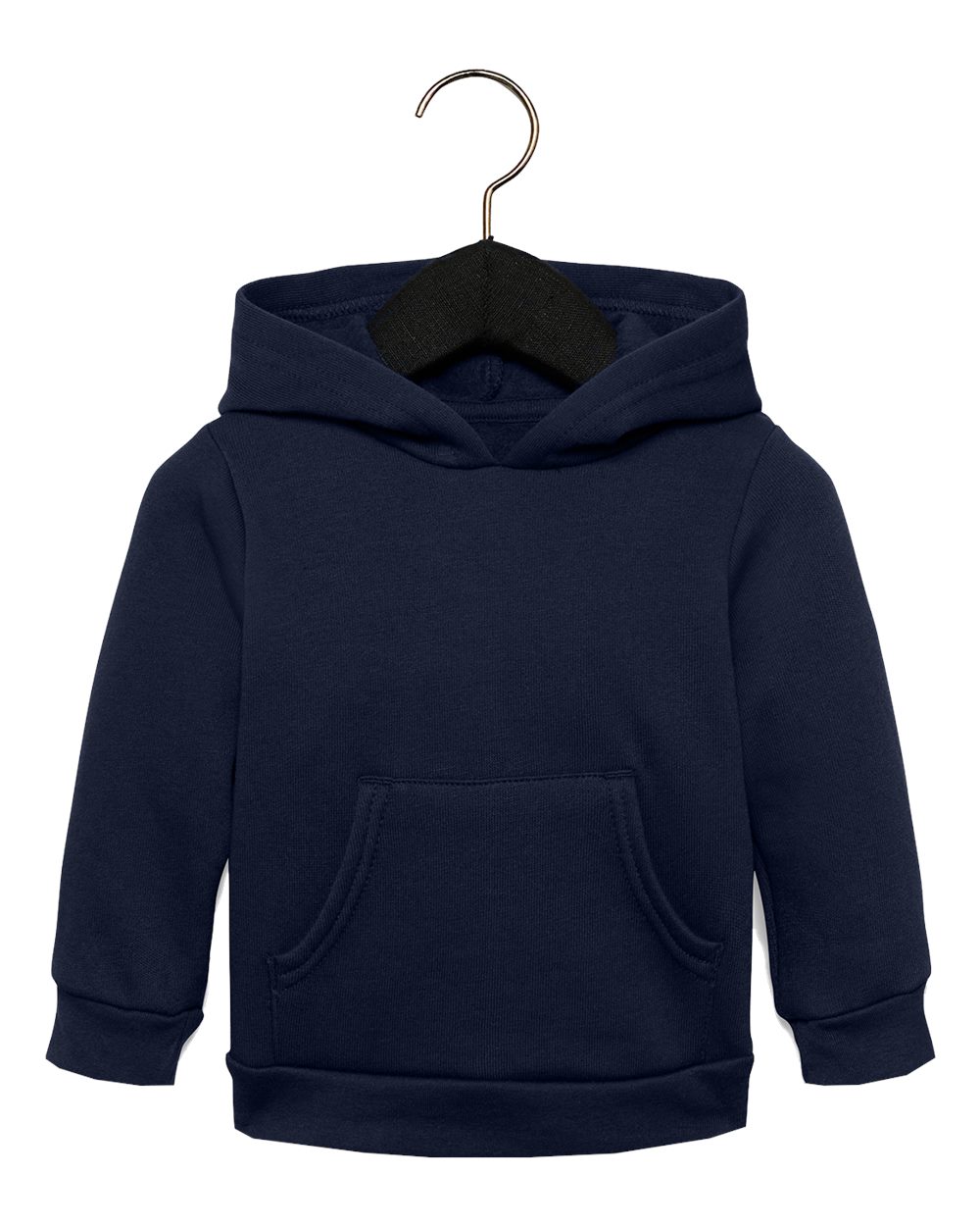 Bella + Canvas 3719T Toddler Sponge Fleece Pullover in Navy Blue size 4T | Cotton/Polyester Blend B3719T - ShirtSpace