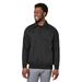 Harriton M712 ClimaBloc Heavyweight Quarter-Zip T-Shirt in Black size XL | 70% cotton, 30% polyester