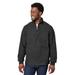 North End NE713 Men's Aura Sweater Fleece Quarter-Zip in Black size Large | Polyester
