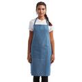 Artisan Collection by Reprime RP154 'Colours' Sustainable Pocket Bib Apron in Blue Denim | Polyester Blend