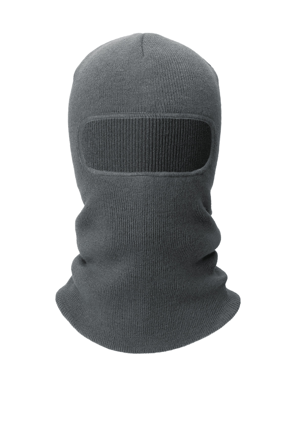 CornerStone CS805 Rib Knit Face Mask in Charcoal size OSFA | acrylic